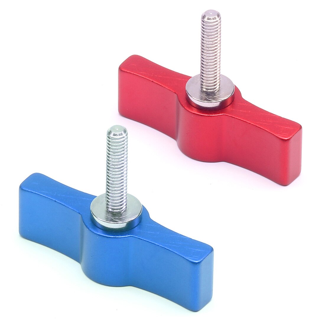 Pack of 2 M4 M5 Thread Aluminum Screw 17mm 20mm 25mm Adjustable Handle Wrench Wing Lock Adapter Wrench Camera Clamp Accessories