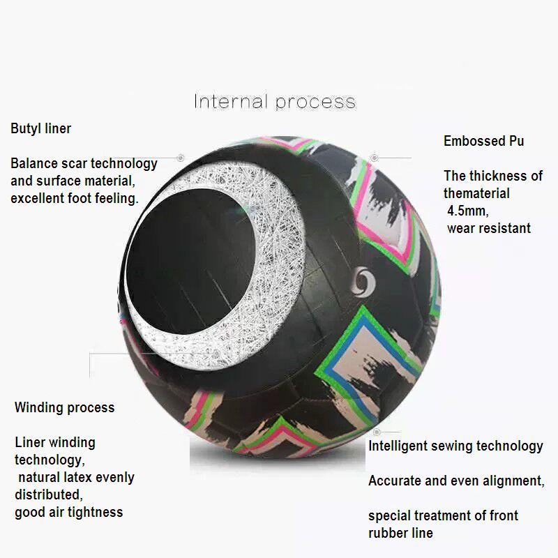 Football Soccer Training Ball Sports Adult Student Children Non-slip Pu Machine Sewing Durable Soft