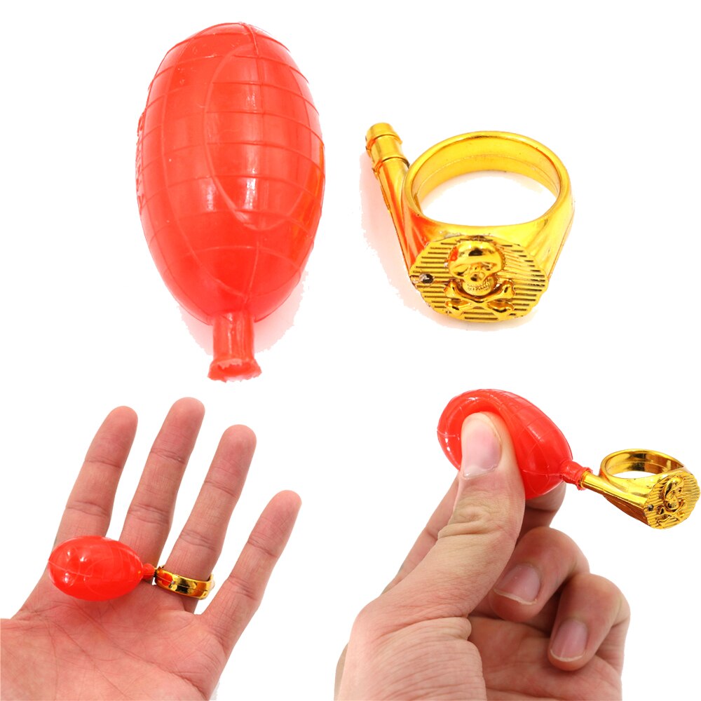 Squirt Ring Water Ring Lastig Speelgoed Spuiten Water Funny Gags Prank Grappen Speelgoed Fool 'S Day Party Favor