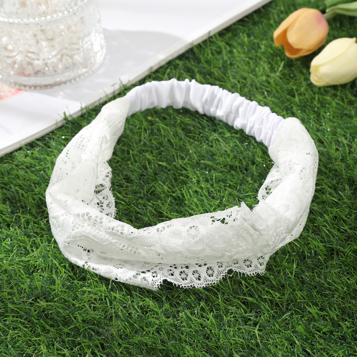 Sport Hoofddeksels Vrouwen Tulband Bandana 'S Meisje Mode Haarband Boho Zachte Haarband Tulband Rekbare Kanten Brede Band Hoofdband