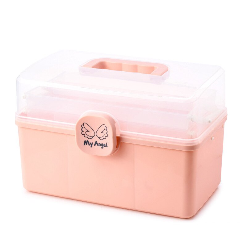 Boîte de rangement d&#39;accessoires de cheveux pour enfants, boîte de rangement d&#39;accessoires de coiffure pour filles, étui à bijoux de finition de bureau: Or rose