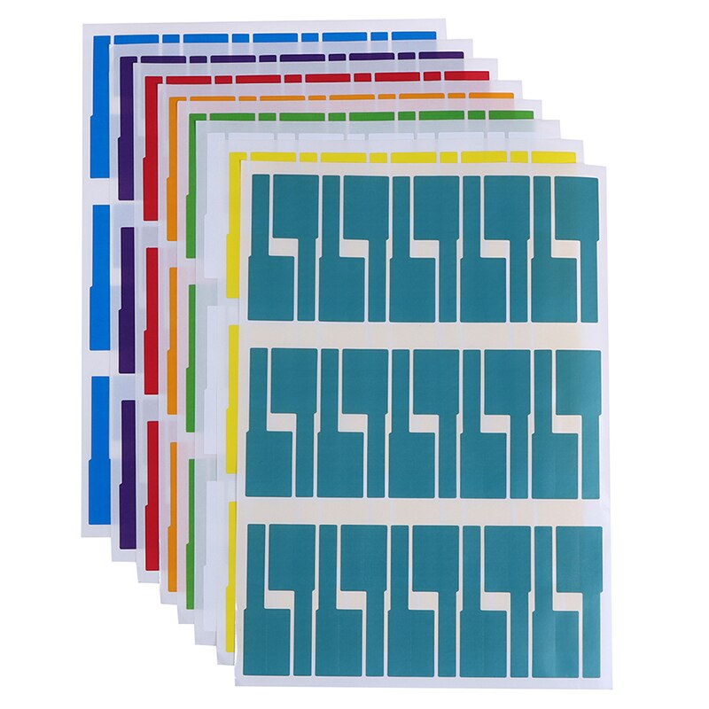 300 stuks handige kleurrijke zelfklevende kabellabels, waterdichte identificatielabels, stickers, markeerstiften, vezeldraadorganizers