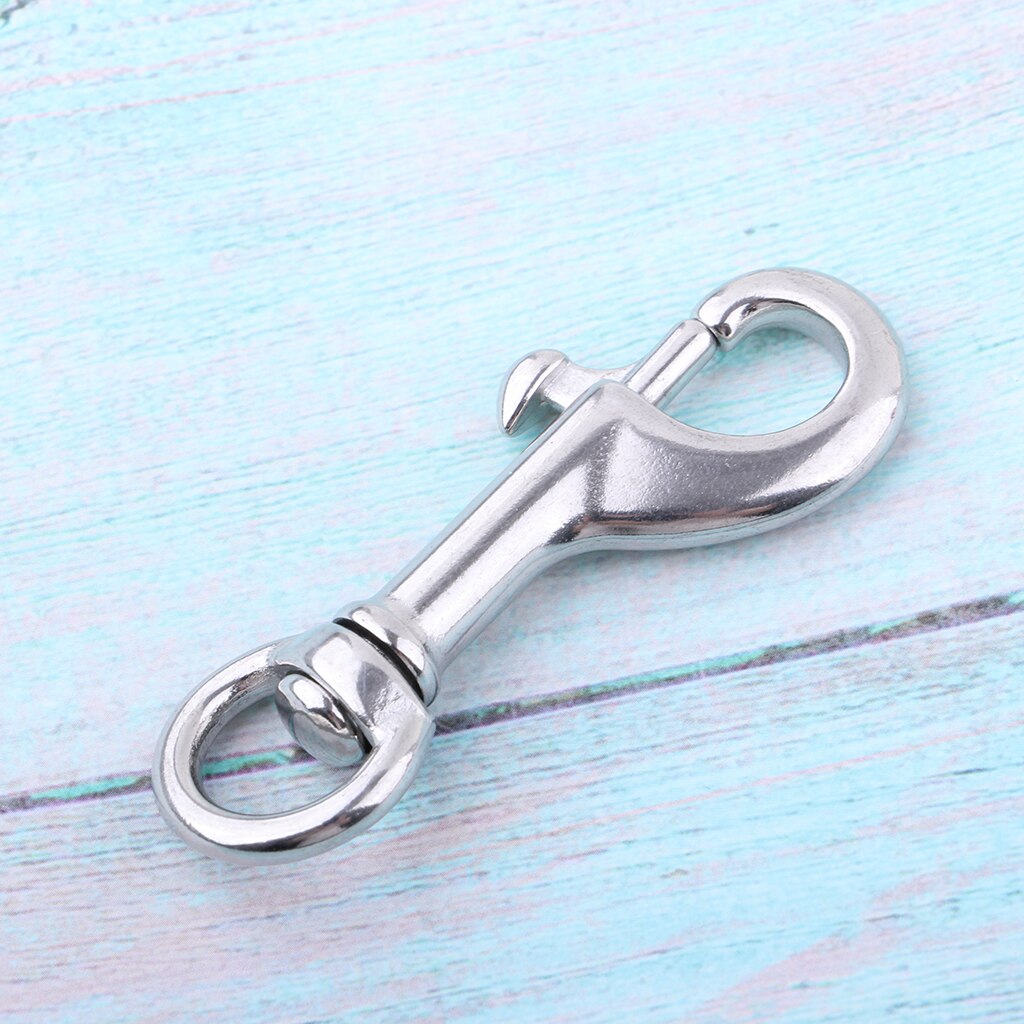 316 Stainless Steel Hook Swivel Eye Bolt Snap for Scuba Diving Diver 68mm Single Head Hook Spring