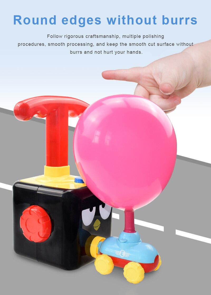 Inertie Ballon Launcher En Aangedreven Auto Set Voor Kids Experiment Craft Speelgoed Willekeurige Kleur Voertuigen Aanwezig