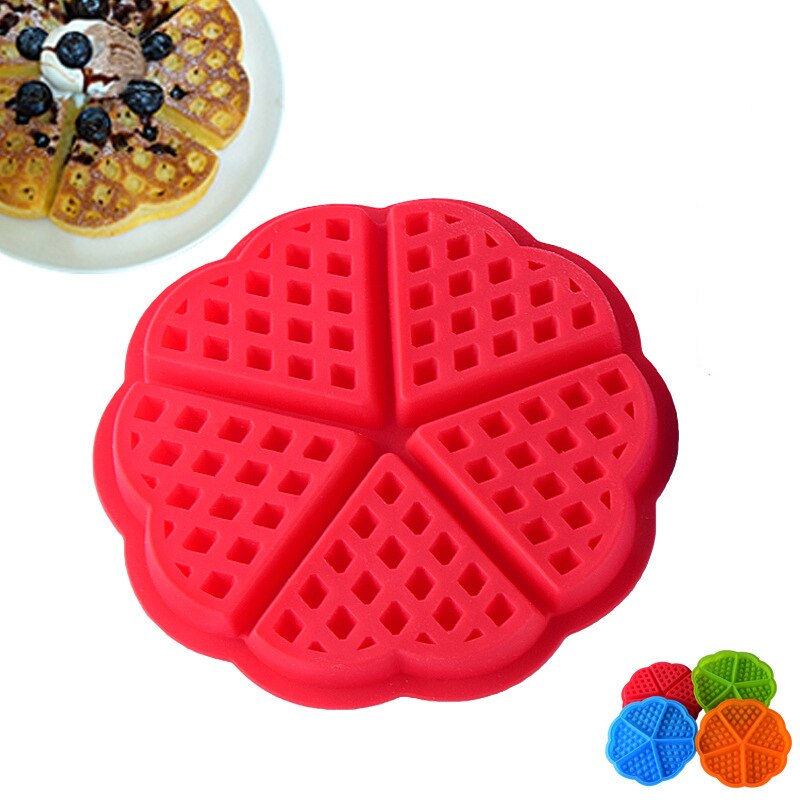 10 Pcs Silicone Waffle Mold Baking Molds Heart Shape Muffin Mould Non-stick Cake Bakeware Kitchen Accessories X2