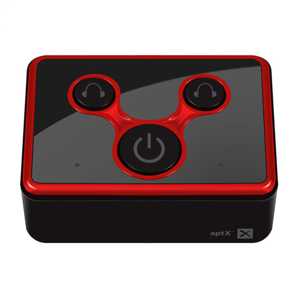 Bluetooth 5.0 A2DP Aptx Low Latency SPDIF Toslink Optical RCA Aux 3.5mm Music Transmitter Wireless Home Stereo Audio TV Adapter: Red