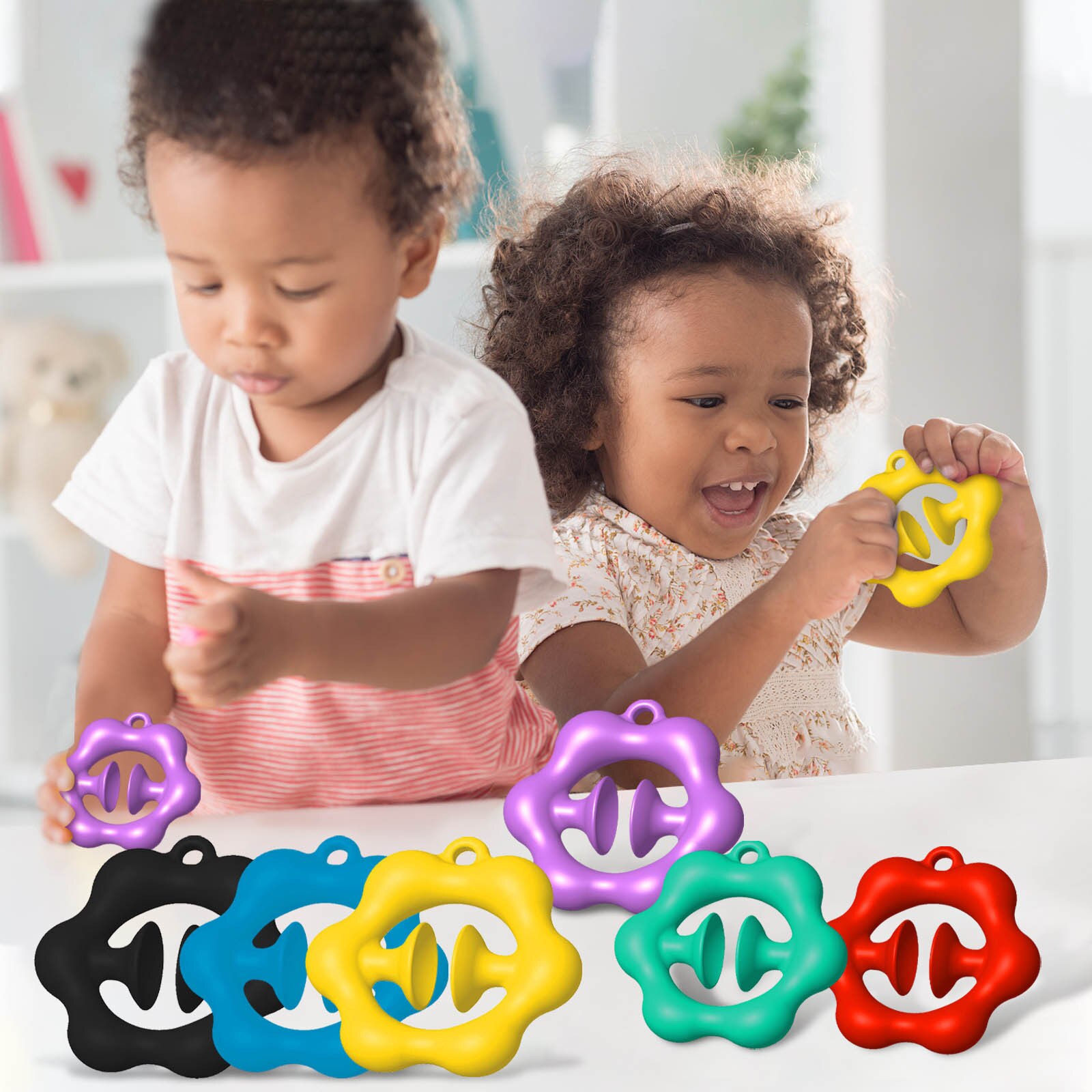 Anti-stress Finger Hand Grip Autism Special Needs Stress Reliever Anxiety Relief Toys Extrusion Sensory Pinching Ball Fidget Toy