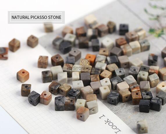 Natural mixed stone square beads with hole YELLOW TURQUIOSE YELLOW JADE square beads for accessory JD stone beads