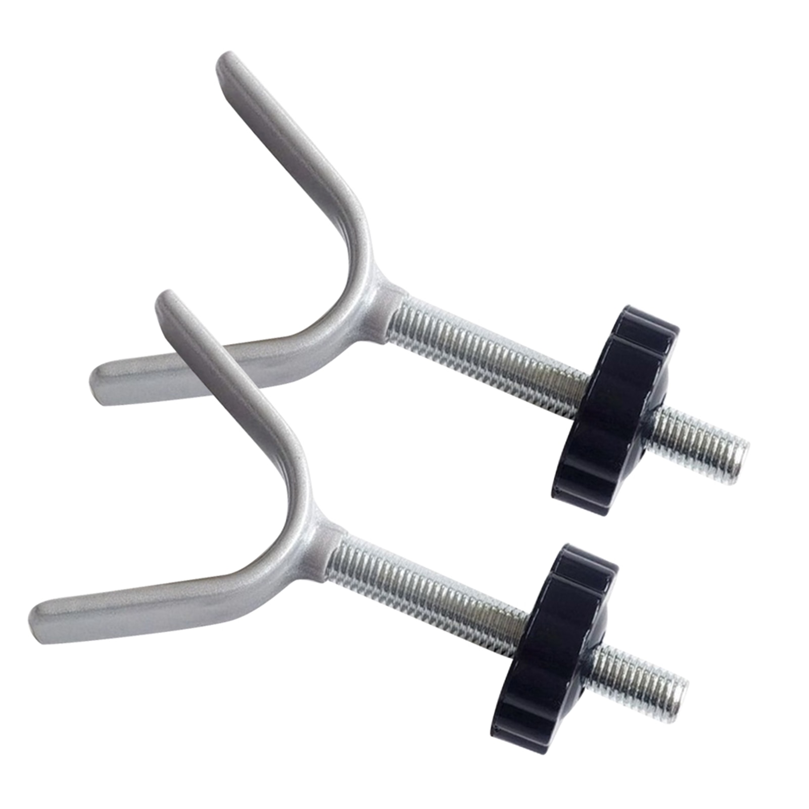 2pcs M10 Adapter Steel Core Long Y Spindle Rod Threaded Stair Banister Baby Pet Safety Gate Screw Bolt With Nut Fence Accessory
