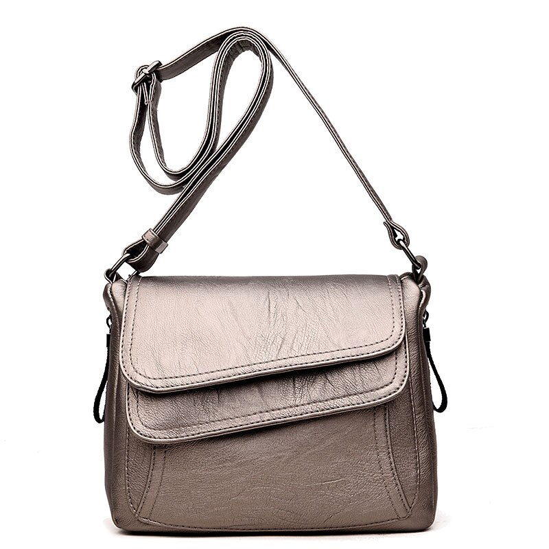 Crossbody Tassen Voor Vrouwen Flappen Luxe Handtassen Tassen Lederen Vintage Vrouwelijke Messenger Bag Dames Schoudertassen