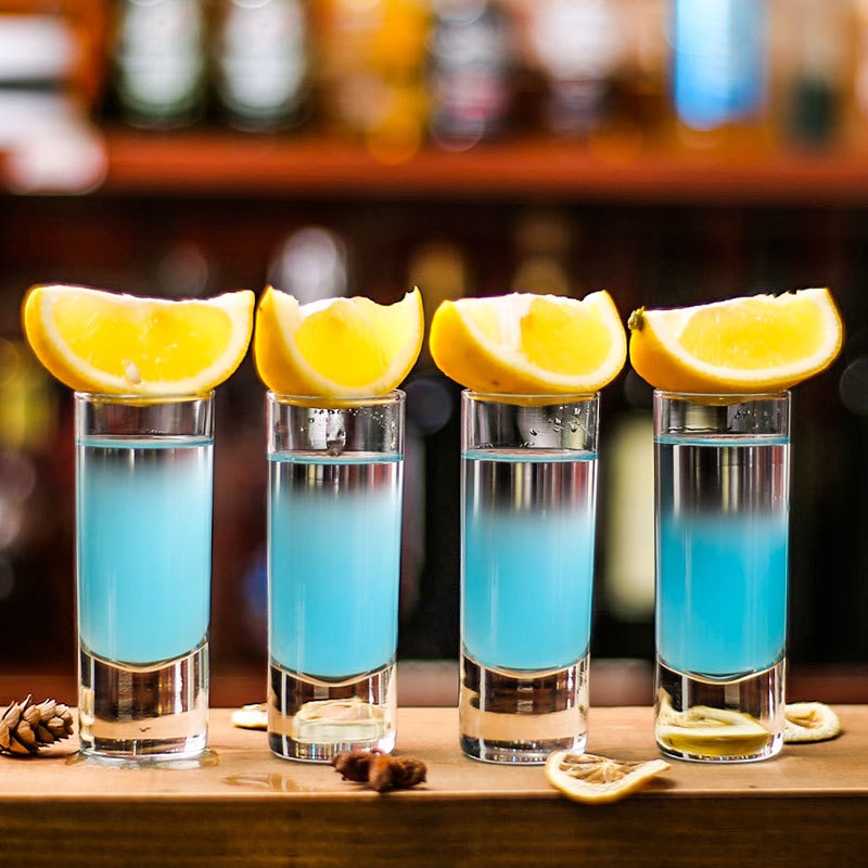 70ml Straight Shot Glass Lead-free Clear Spirits Wine Cup Home Bar Club Party Whisky Cocktail Tequila Glass Drinkware