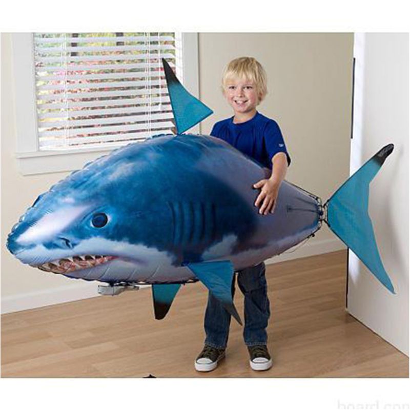 Remote Control Flying Fish Shark Wedding Birthday Arrangement Inflatable Toy Ball Inflatable Toy Electric Aerial Clown Fish