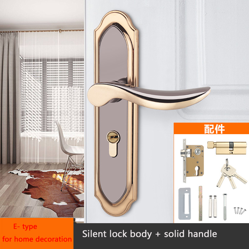 Slaapkamer Deurslot Set Intern Huis Met Sleutel Hout Veiligheidsdeurslot Voor Huis Deuren Knoppen Voor Deur Interieur Huis Beveiligingsslot: WHITE