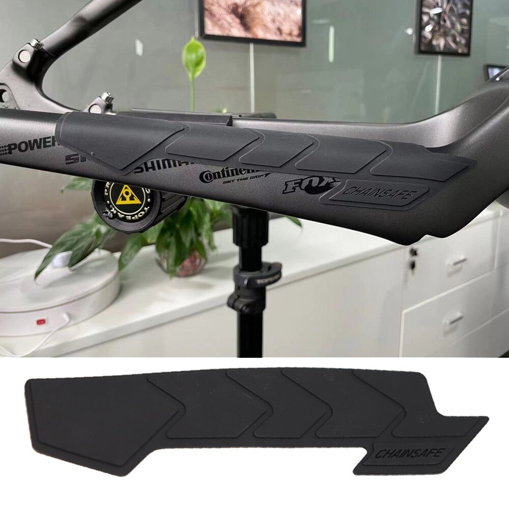 3d silikone mtb kæde opstillede skærme landevejscykelstel ridsefast beskytter mtb cykelpleje vagt cover cykeltilbehør