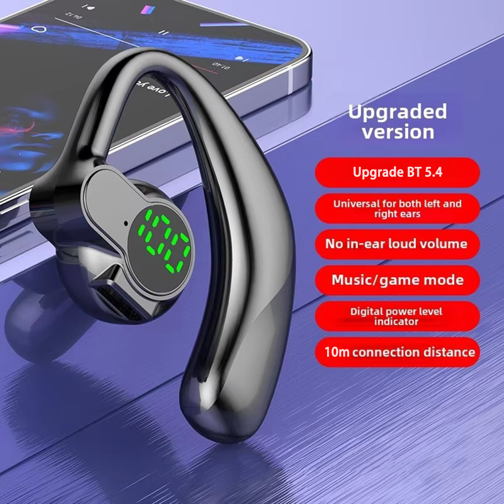 Cuffie Bluetooth senza fili Cuffie completamente aperte Conduzione aerea Auricolari con gancio per l'orecchio Vivavoce con cancellazione del rumore Audifonos sport