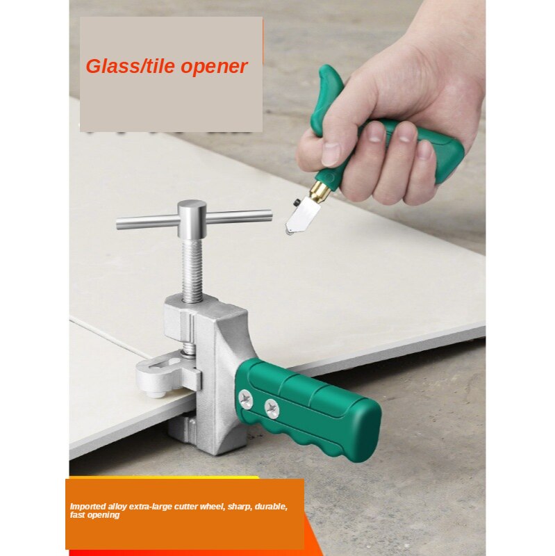 Hoge Sterkte Glassnijder Tegel Handheld Multifunctionele Draagbare Opener Thuis Glassnijder Diamant Snijden Handgereedschap