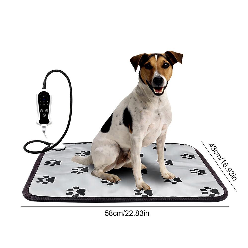 Estera de calefacción eléctrico inteligente para mascotas, almohadilla térmica para mascotas de 9 engranajes, mantas calentadoras, cama de invierno para gatos