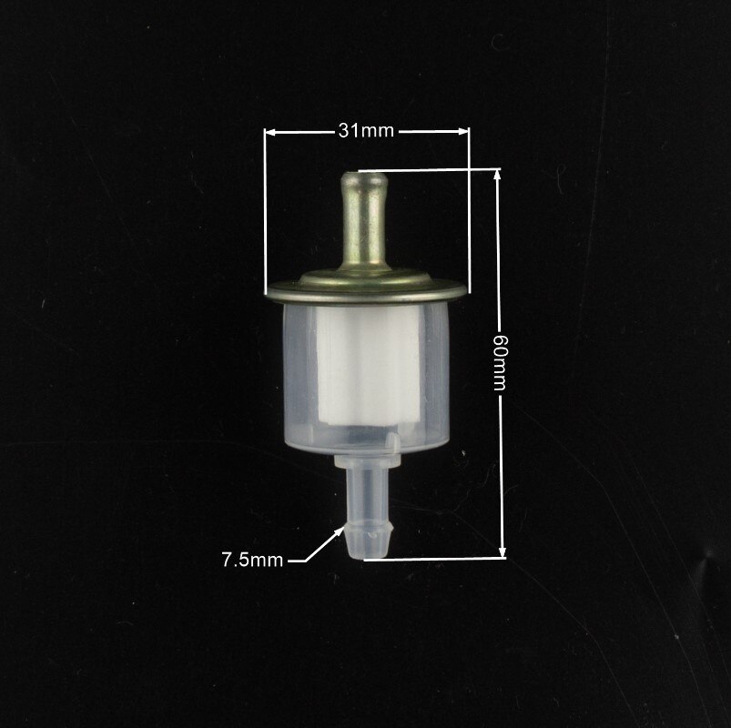 Filtre à gaz universel en ligne pour moto, filtre à carburant pour petit moteur de tondeuse à gazon, aimant Jane, 6mm, 7mm, 8mm, 1/4 ", 1PC: green