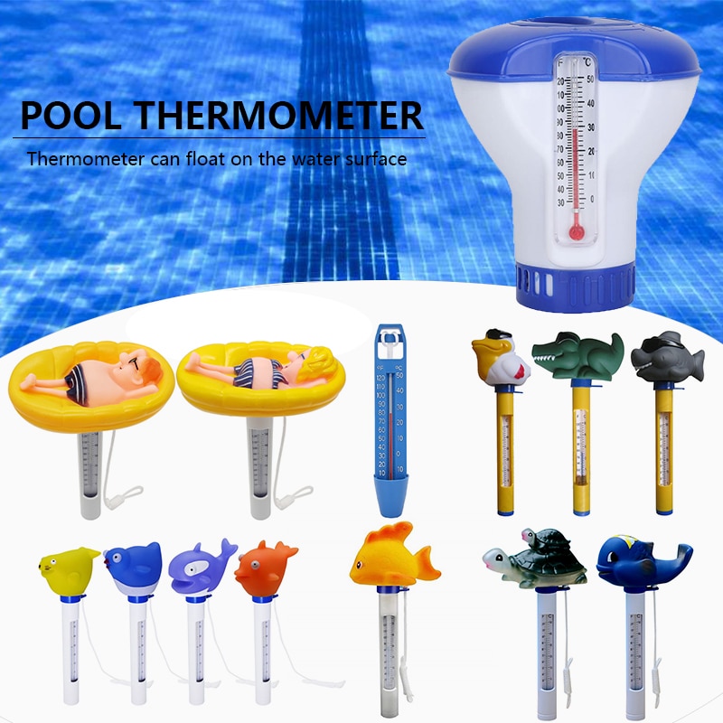 Swimming Pool Thermometer Cartoon Animal Water Floating Thermometer Swimming Pool Accessories Pool Thermometer For Tub SPA