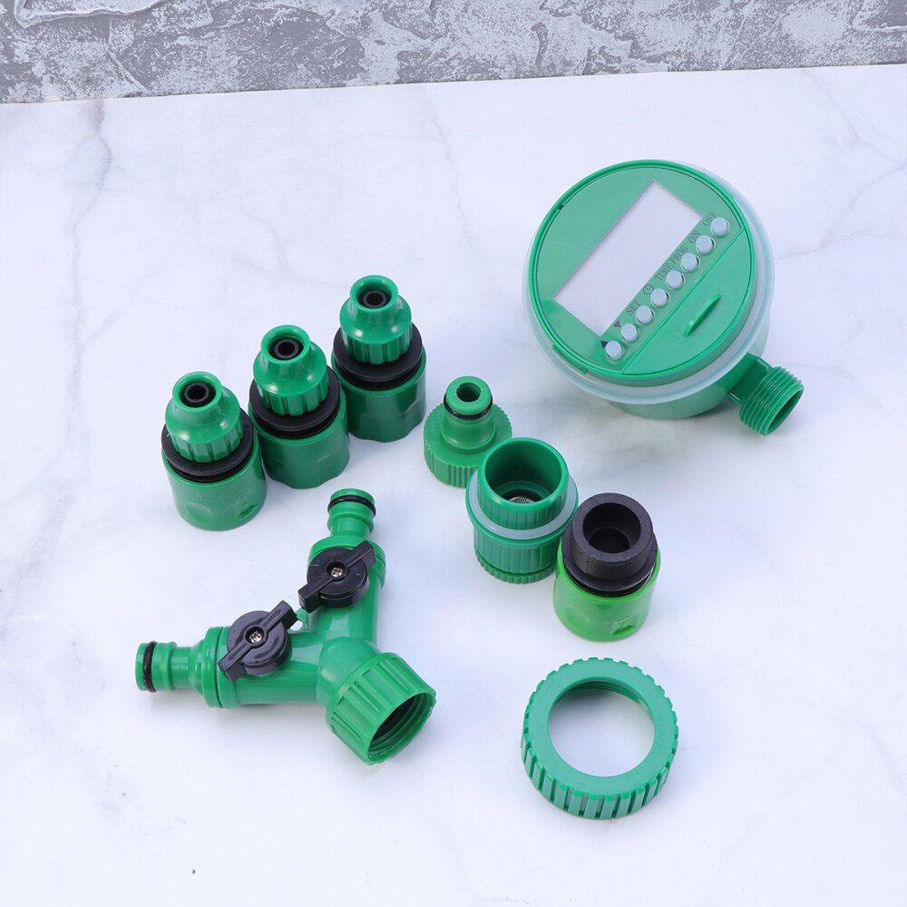 Garden Irrigation Timer Set Quick Release Garden Watering Timer Controller Without Battery Green