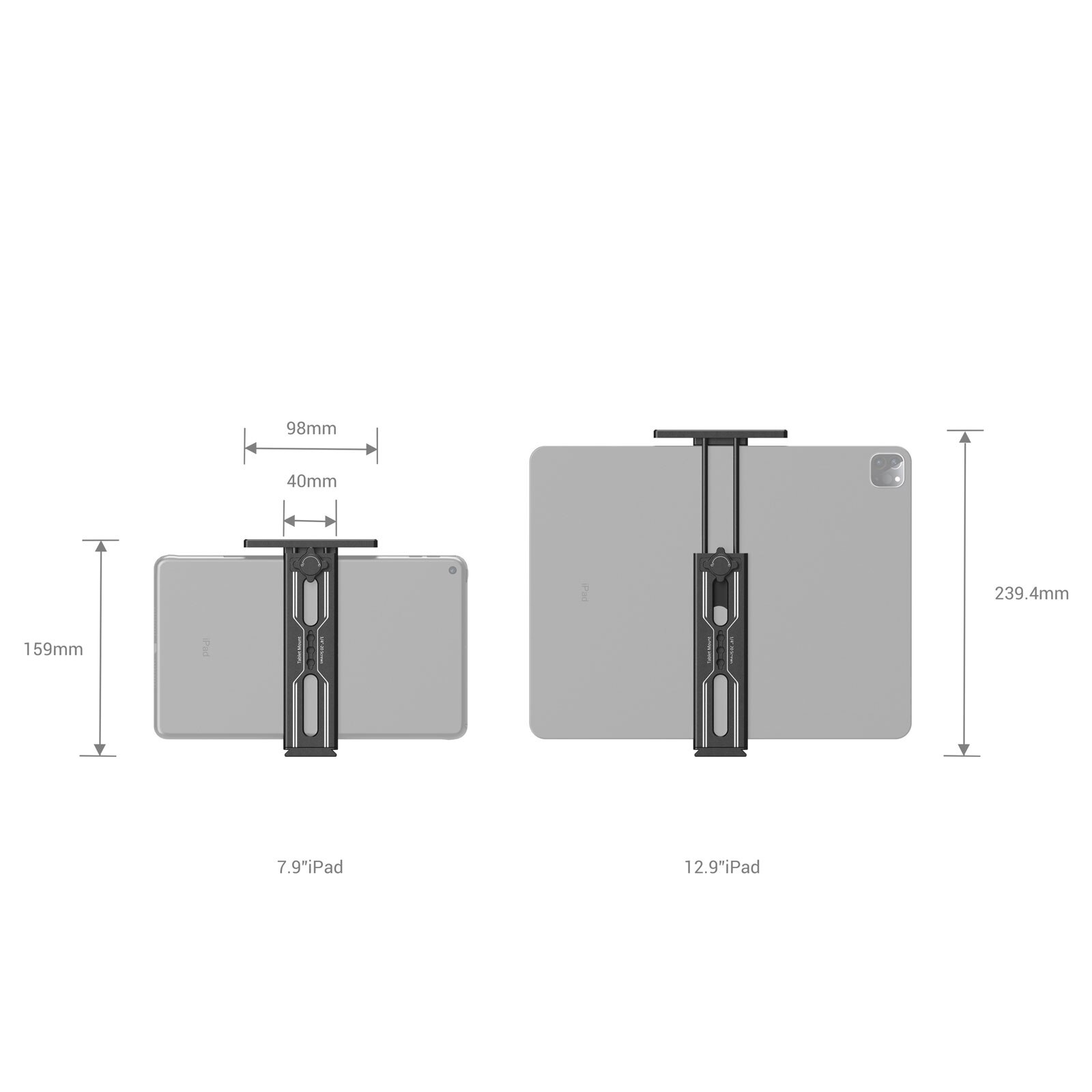 SmallRig – support pour trépied iPad, adaptateur avec plaque pour Acra Swiss Standard, pour iPad Mini Air Pro Surface Pro (7.9 &quot;à 12.9&quot;)