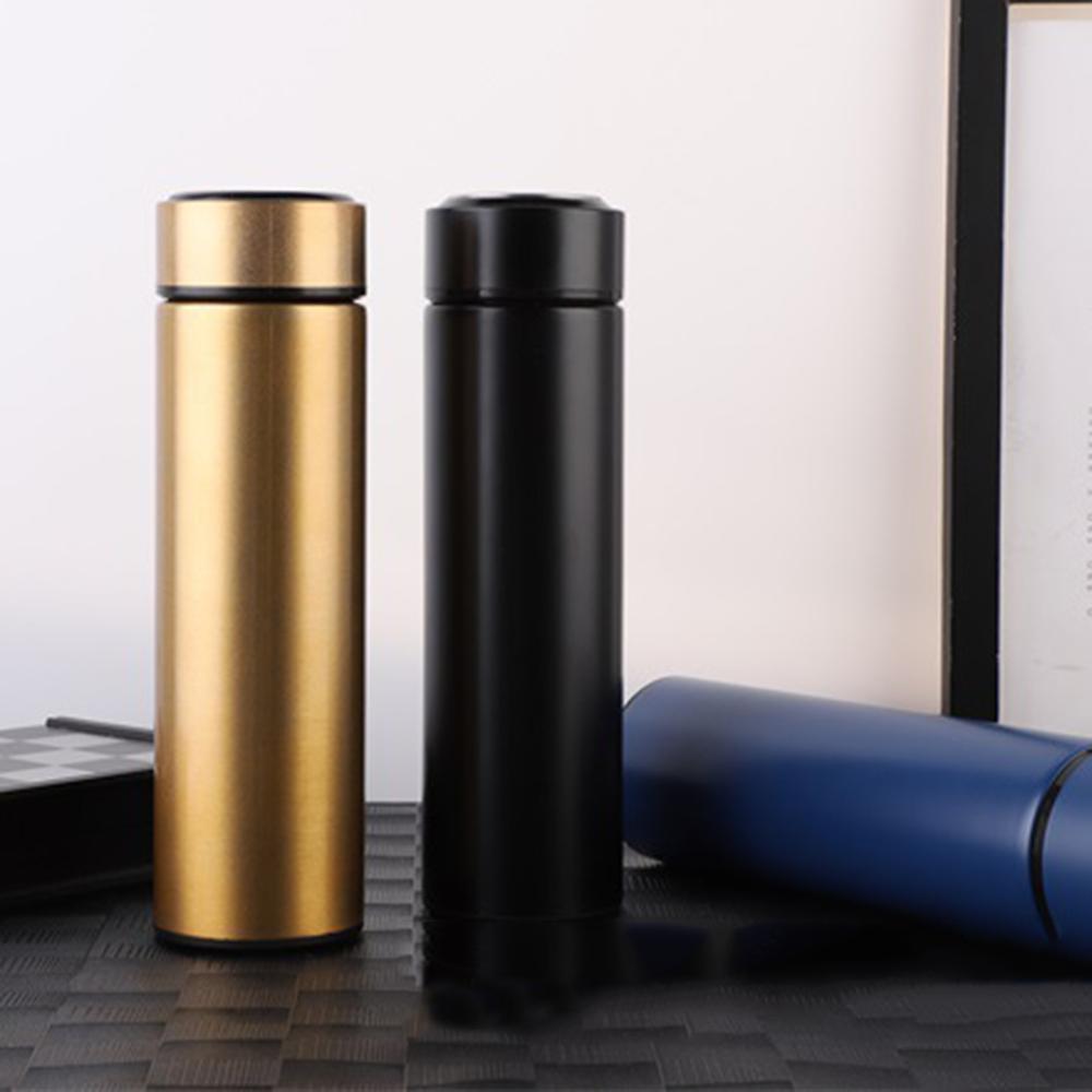 Termo de acero inoxidable de 500ml, botella térmica portátil, jarra de café con aislamiento al vacío, botella de agua para viajes al aire libre, taza para escalada