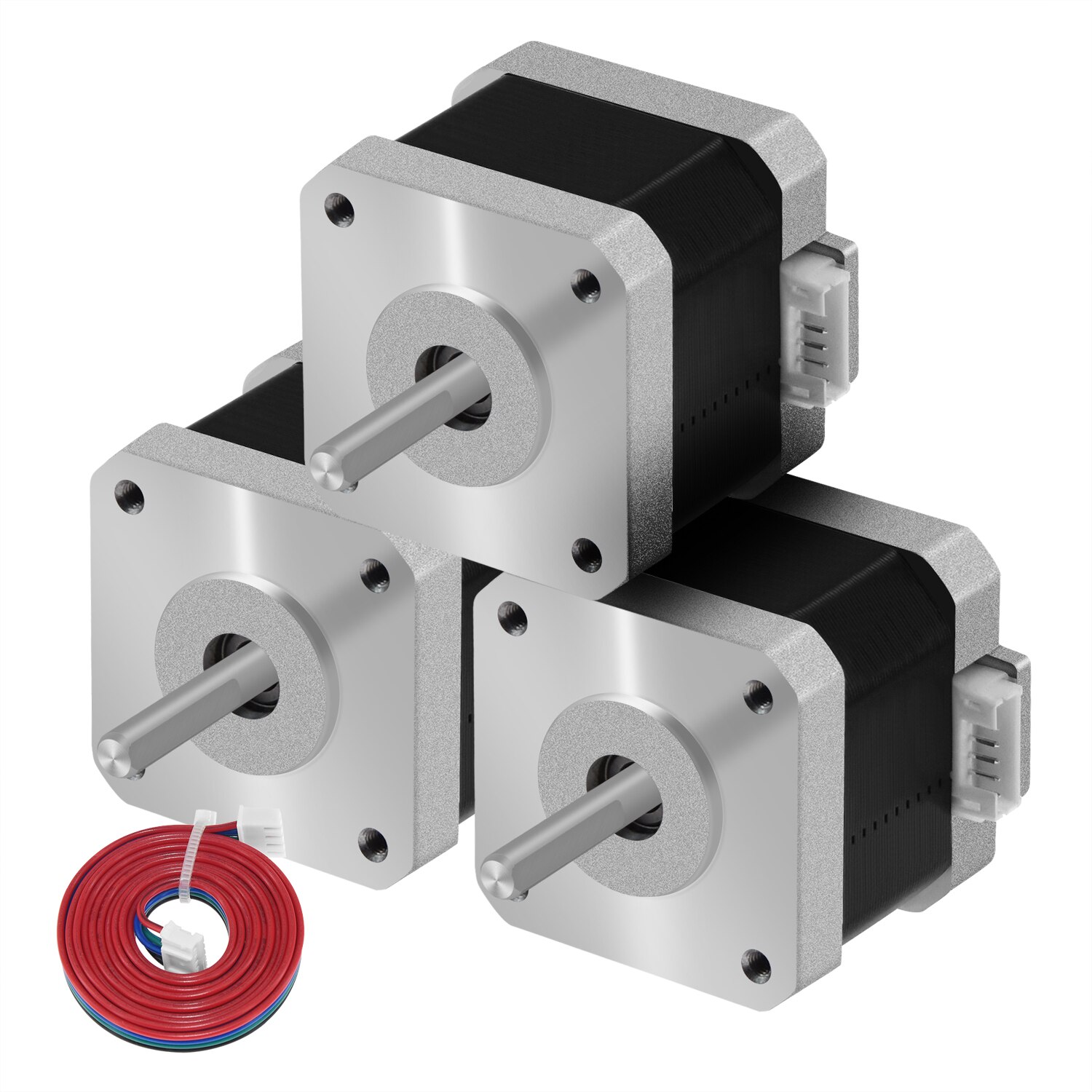 Usongshine – moteur pas à pas Nema 17, 4 têtes, 1,5 a, avec ligne DuPont, pour imprimante 3D et CNC, 5 pièces, 17HS4401