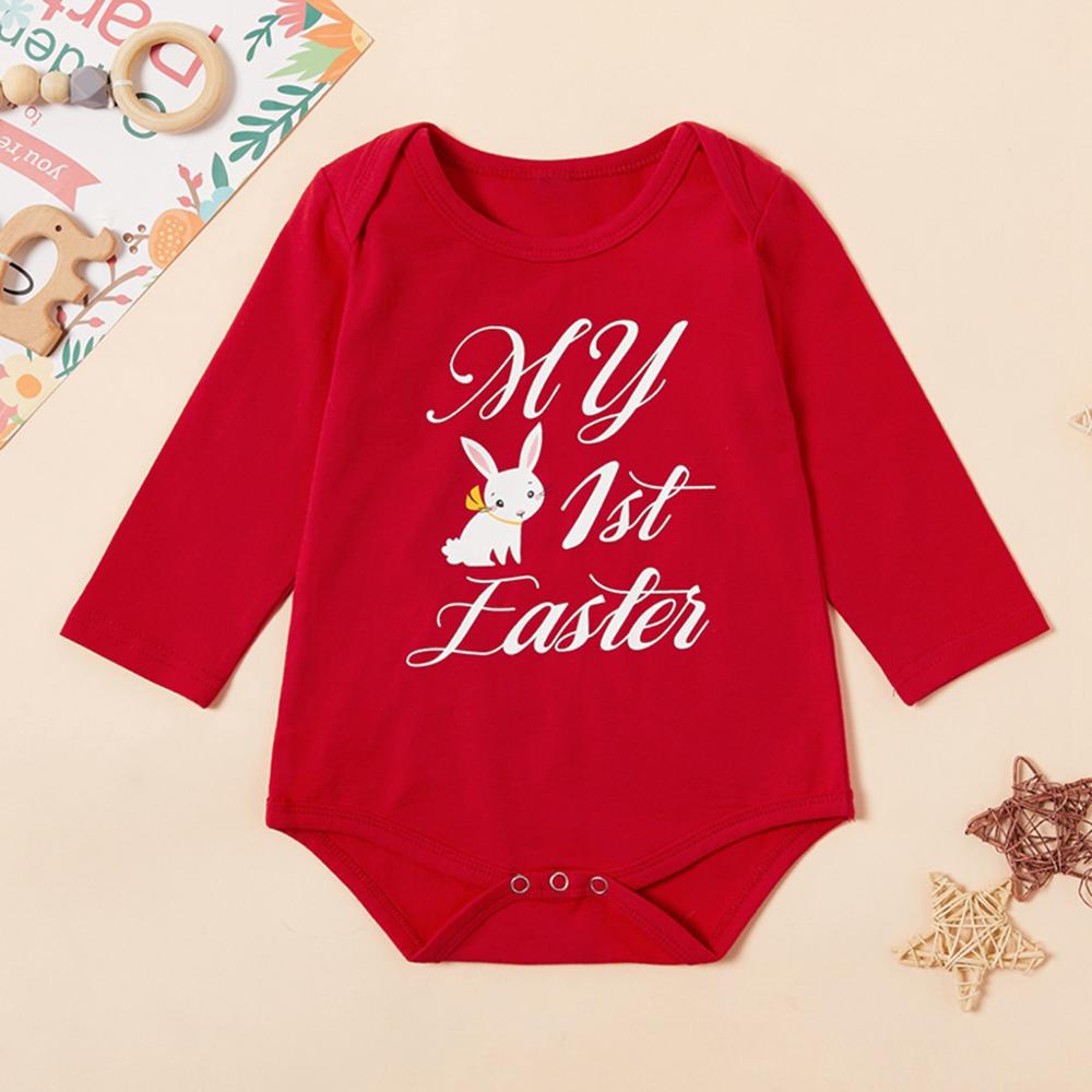 baby bodysuit Letter Easter Rabbit Bunny Bodysuit Newborn Infant Baby Girls Boy Jumpsuit Easter Outfit Clothes body bebe 30H
