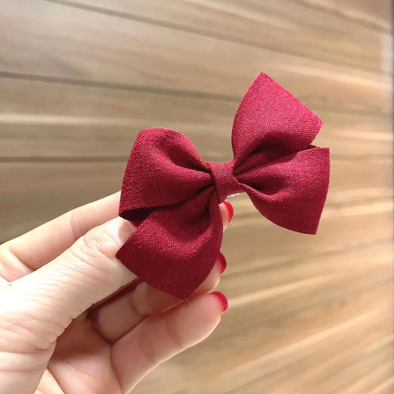 Pinzas para el pelo para niña pequeña, lazos con flor de colores, horquilla para niña pequeña, accesorios para el cabello para bebé, , 1 Uds.: red