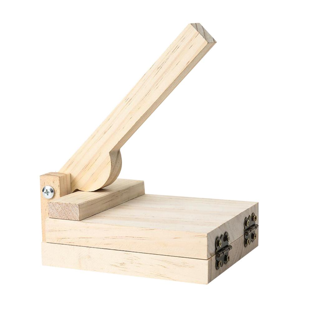 Presse à Tortilla en bois pour boulettes, appareil de pressage de la peau, Chapati Roti Taco, outils de pressage du maïs pour gadgets de cuisine, accessoires: A