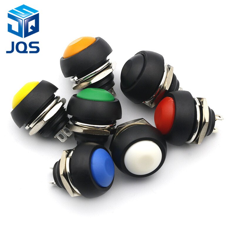 12mm PBS-33B Waterproof Momentary ON OFF Push Button Swithch Mini Round Switch
