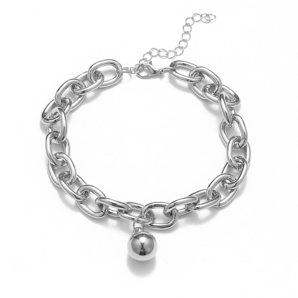 Pulsera Tobillera Mujer Acero Eslabones Pie Tobillo Set De 2 | Meses