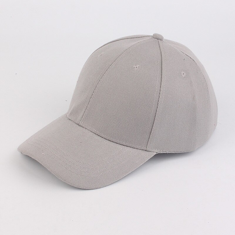 Koreanischen Männer und Frauen Paare Licht Bord Einfarbig Baseball Kappe Sport Kollektiven Hütte Gewohnheit Gestickte Kappe Reise Hüte: LightGray