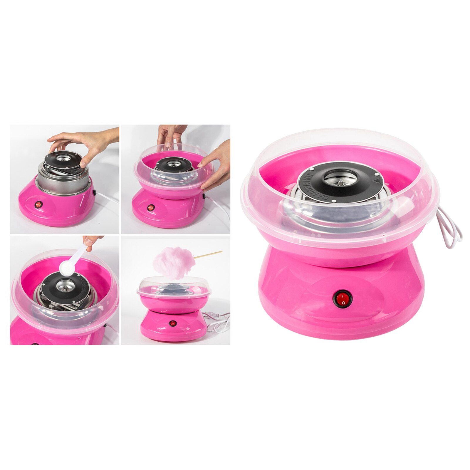 Mini Cotton Candy Maker Machine Floss Sugar Electric Carnival EU Pulg