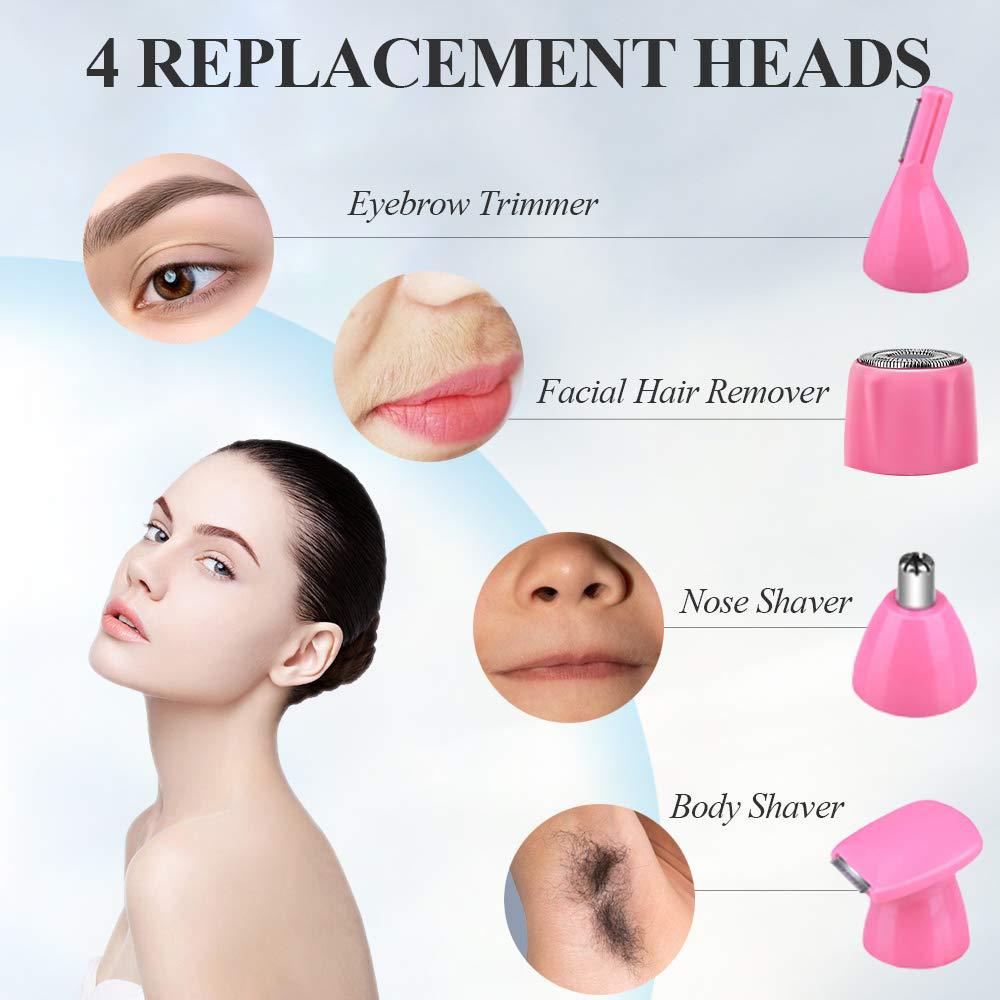 4- in- 1 epilator wenkbrauw neus haartrimmer haar ontharing scheerapparaat tondeuse schoon draagbaar multifunctioneel oplaadbaar unisex gezicht