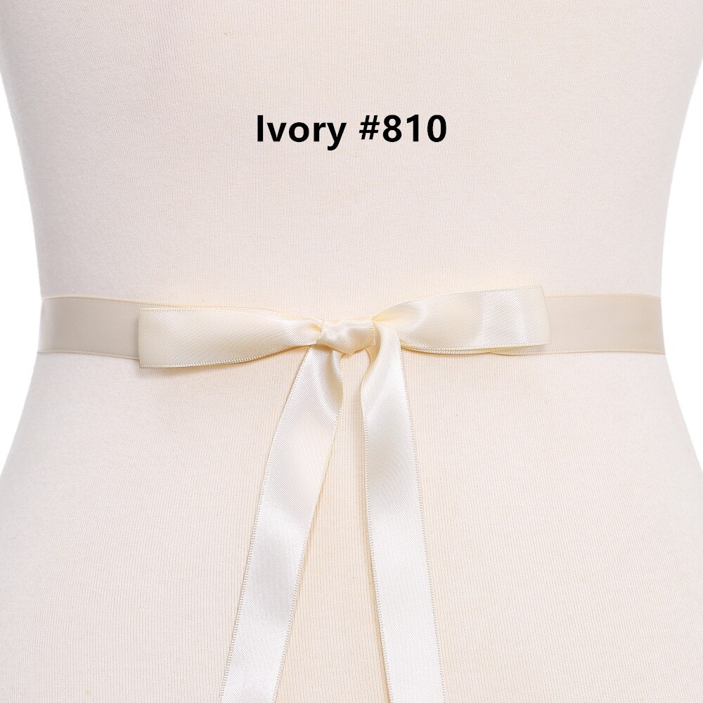 (1PC) Rhinestone silver bridal belt wedding with crystal diamante wedding dress accessories sash belt for wedding dress WDD1048: ivory
