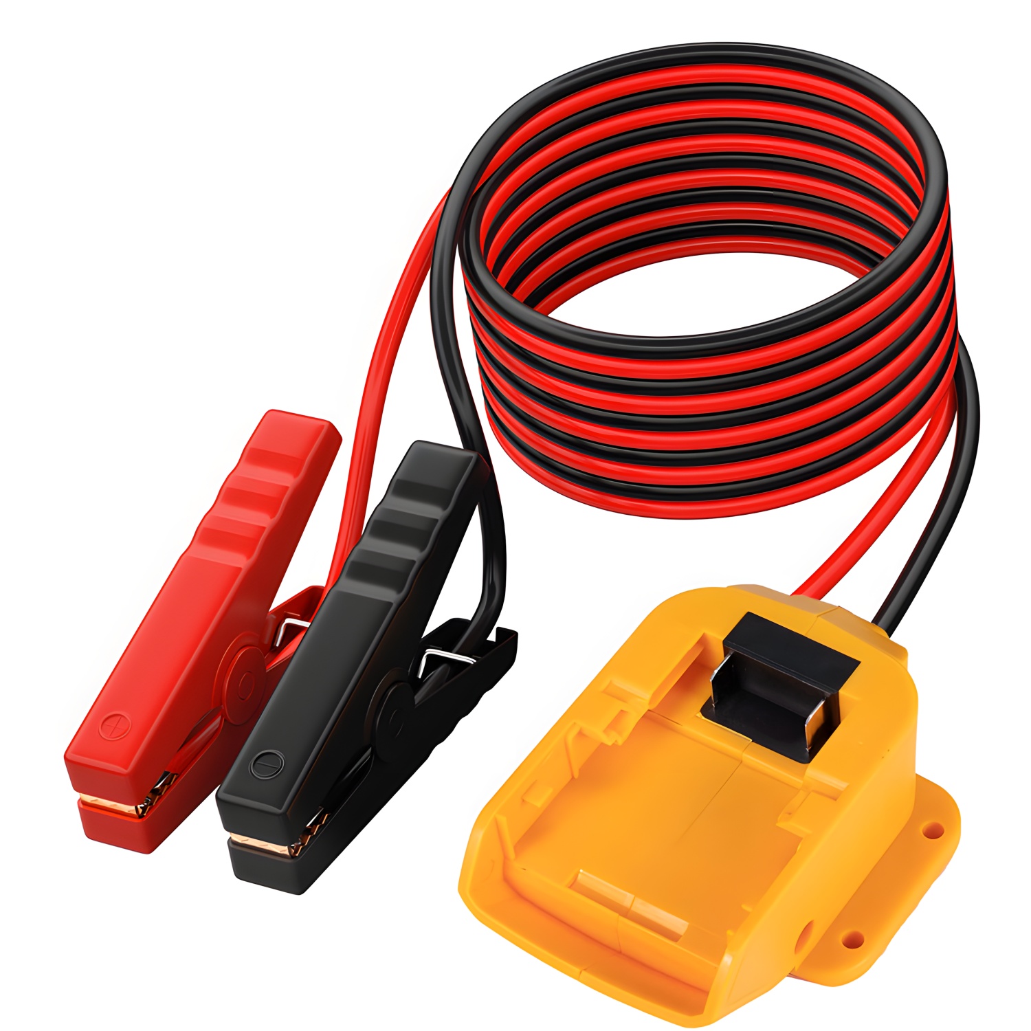 Encendedor de batería de coche, Kits de energía de emergencia automotriz, Cable de 12AWG, Kit de arranque de puente, herramienta eléctrica para Milwaukee Makita Dewalt: Blanco