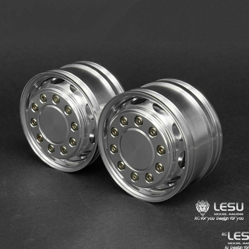LESU Moyeu De Roue Avant Métal A Pour Remorque 1/14 – Pièce Aluminium Pour Camion Tracteur RC DIY