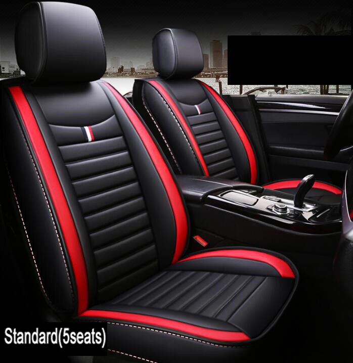 asiento de cuero Pu cojín no se mueve Universal cubierta del coche no diapositiva General saltos Hatchards a para Toyota Rav4 E6 X30