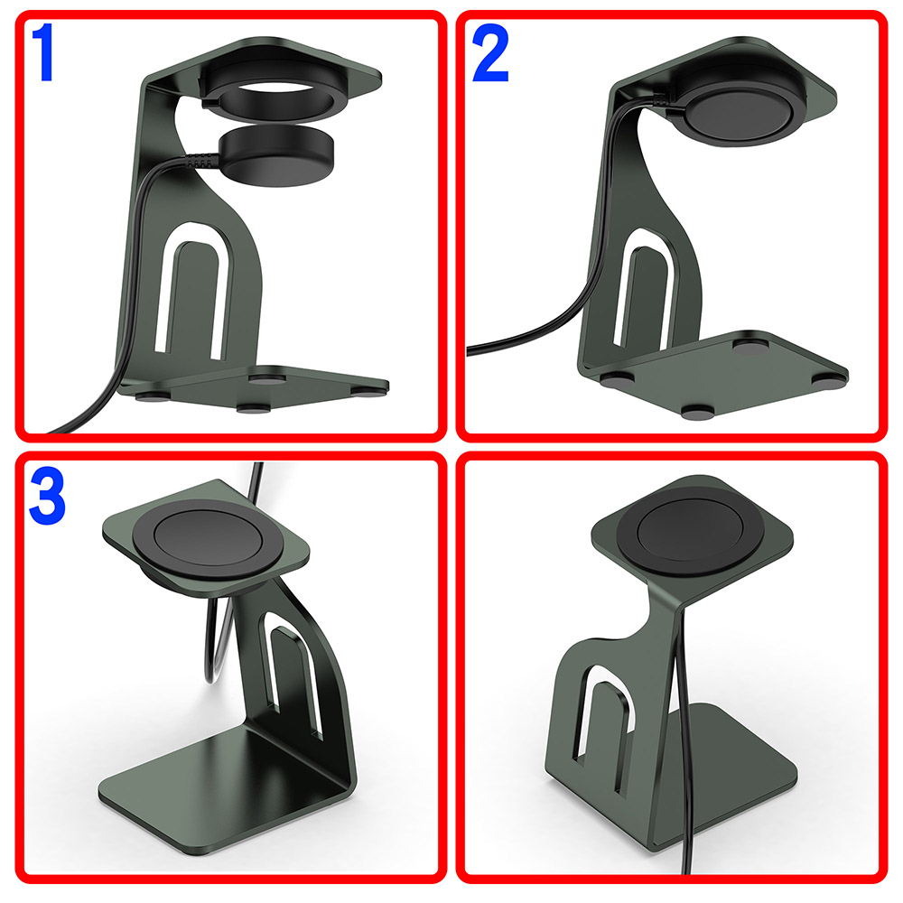 Metal Charger Stand for Google Pixel Watch 1 Wireless Charging Station Dock Base Non-Slip Holder for Google Smartwatch Charger