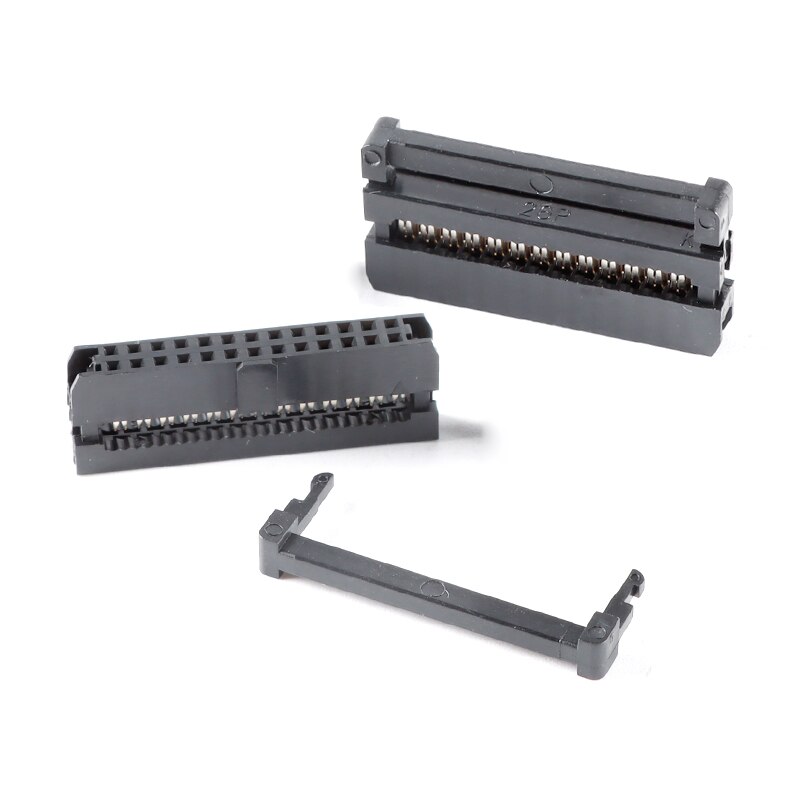 5PCS 2.0 FC-6-50Pin 8P 10P 12P 14P IDC Socket Pin Dual Row Pitch 2.0mm IDC Connector Cable Socket Plug Ribbon Cable Connector