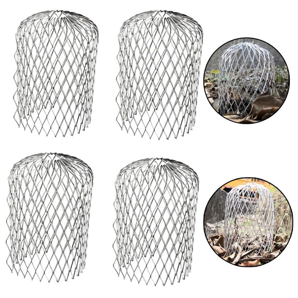 Filtre en maille extensible en aluminium, garde-gouttière de 3 pouces, gouttière, gouttière, goutoir, feuilles pratiques, débris, arrêt de blocage, jardin extérieur, 4 pièces