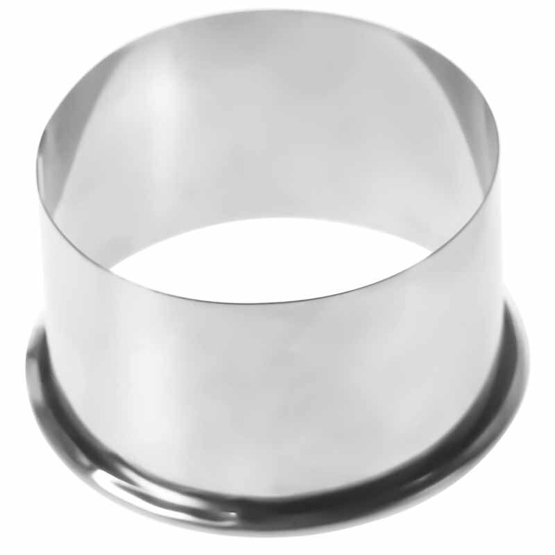 Three-piece large, medium and small stainless steel round flower shaped dumpling skin kitchen gadget cutting: 2