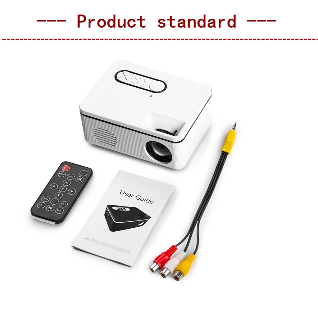 mini rzutnik multimedialny HD 1080P Dom osobisty film kino 320x240 1000:1 AU wtyczka