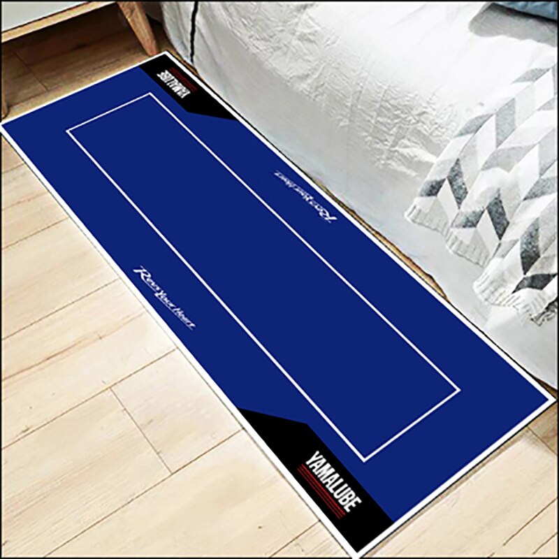 cool Motorrad Matte Anzeige Teppich geeignet Pro Honda Kawasaki Yamaha BMW Teppich: 80x200cm / Blau
