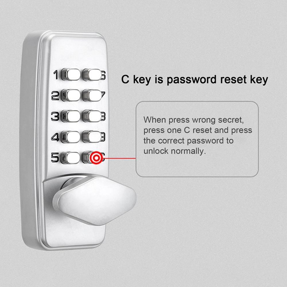 380B Digital Password Door Lock Mechanical Code Keyless Entry Door Lock Waterproof Generation Password Electronic Lock