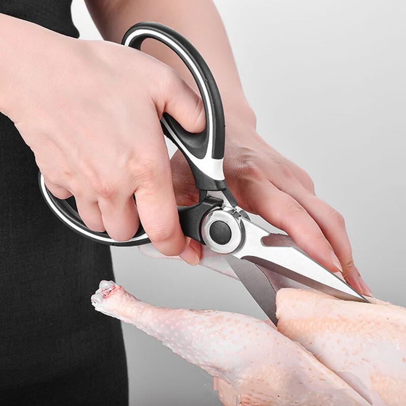 Tijeras de cocina multifuncionales, cuchillo de corte de acero inoxidable para pescado, pollo, Chef, dispositivo, herramientas, accesorios, botella abierta