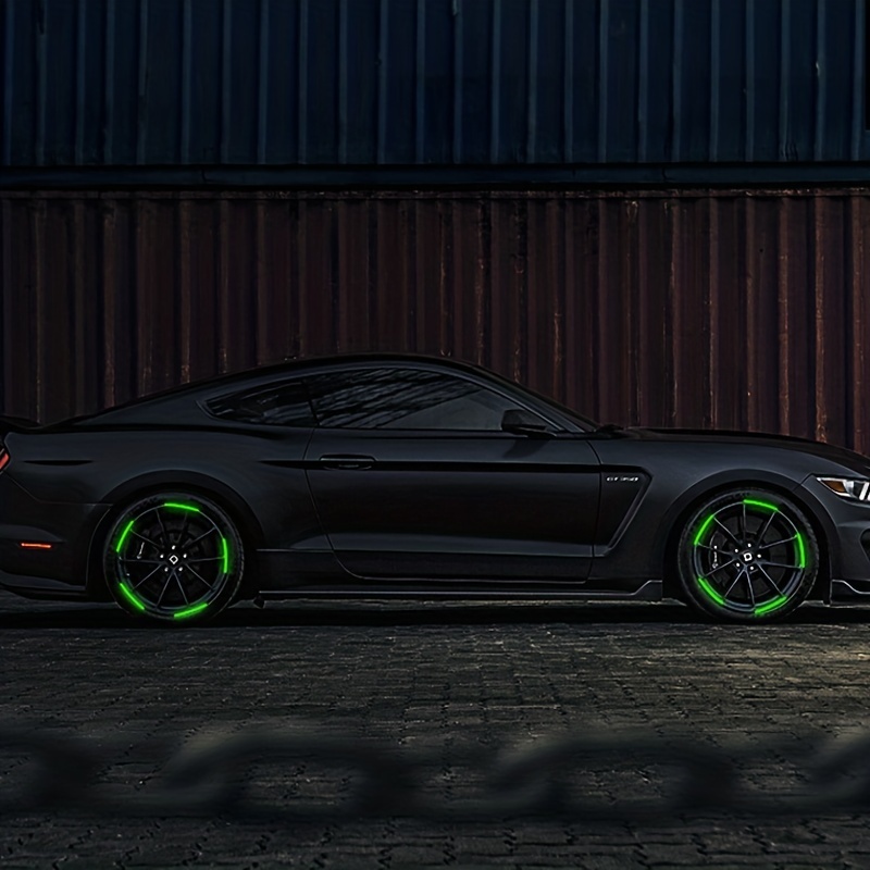 20Stck Auto Rad Leuchtende Aufkleber Reflektierende Aufkleber Leuchtende Fluoreszierende Farbe Rad Dekoration Motorrad Nacht Aufkleber