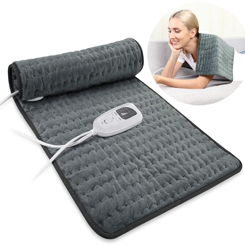 Electric Heating Pad Back Muscle Body Pain Relieve Heated Warming Pad Therapy Mat Blanket masajeador de espalda coussin