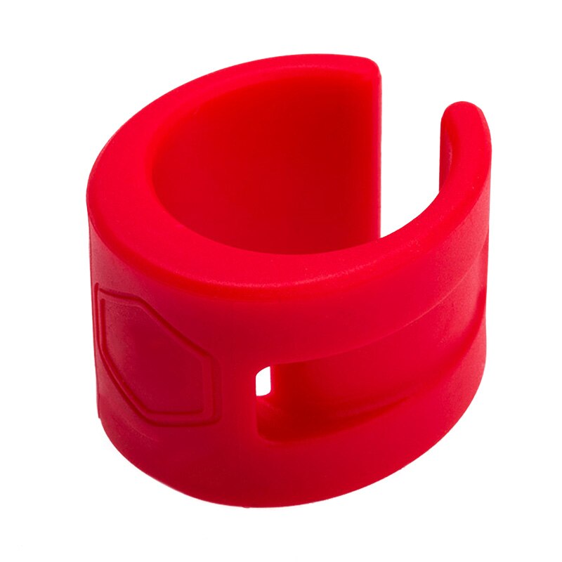 Horquilla delantera y trasera para bicicleta de carretera, anillo anticolisión, Círculo de PROTECCIÓN DE GOMA para bicicleta de montaña, accesorios al aire libre, B2Cshop: Rojo
